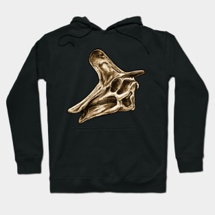 Dinosaur Skull Lambeosaurus Hoodie